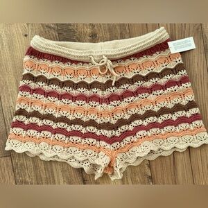 NWT! American Eagle Crochet Drawstring Pull-on Shorts